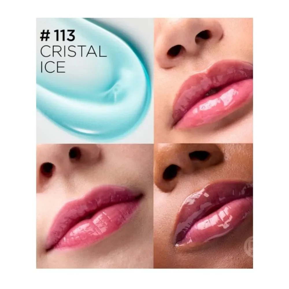 🦋L'Oréal 113 Cristal Ice Plump Ambition Hyaluron Lip Oil New Full Size